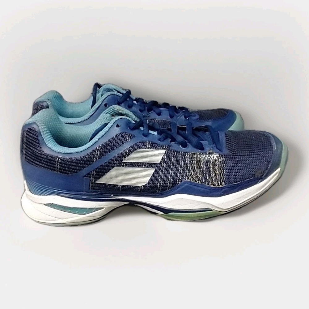 Babolat Jet Mach I Womens Tennis Shoes Navy Blue Matryx Sneakers Size 6.5